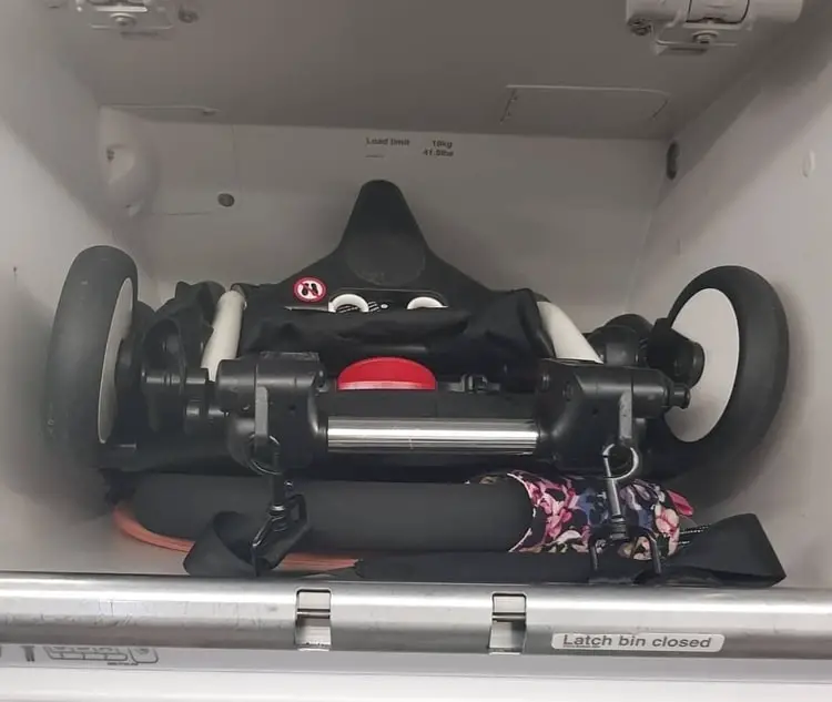 travel stroller overhead compartment