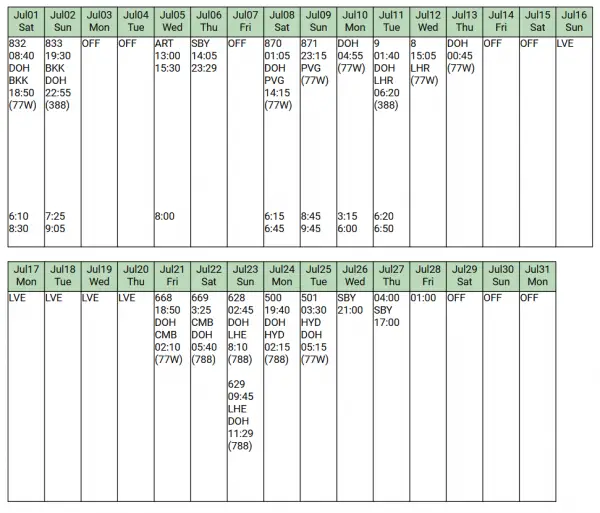 the-qatar-airways-cabin-crew-schedule-roster-explained