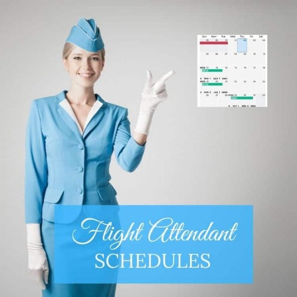 flight attendant work schedule